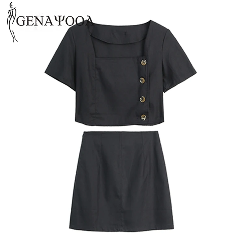 Genayooa Solid Two Piece Set Women Crop Top And Short Skirt Office Ladies Cotton And Linen Two Piece Skirt Set Summer Korean
Genayooa Solid Two Piece Set Women Crop Top And Short Skirt Office Ladies Cotton And Linen Two Piece Skirt Set Summer Korean