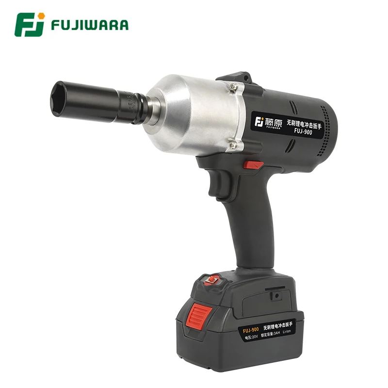 FUJIWARA 900N.M 1/2 "электрический гайковерт 20 В литиевая батарея Аккумуляторный
