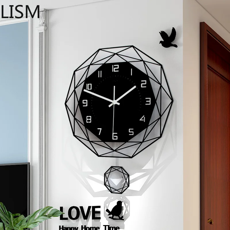 Luxury Wall Clock Nordic Clock Wall Decorations Living Room Modern Design Art Silent Pendulum Wall Clock Vintage Horloge Murale 
Luxury Wall Clock Nordic Clock Wall Decorations Living Room Modern Design Art Silent Pendulum Wall Clock Vintage Horloge Murale