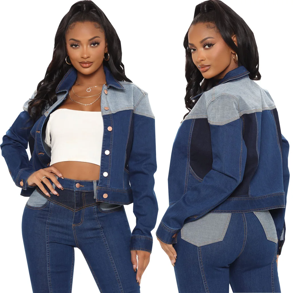 Autumn Women's Denim Jacket Sexy Single-Breasted Fashion Short Slim Ladies Denim Coat Fall 2021 Hot Sale Streetswear Denim Top
Autumn Women's Denim Jacket Sexy Single-Breasted Fashion Short Slim Ladies Denim Coat Fall 2021 Hot Sale Streetswear Denim Top