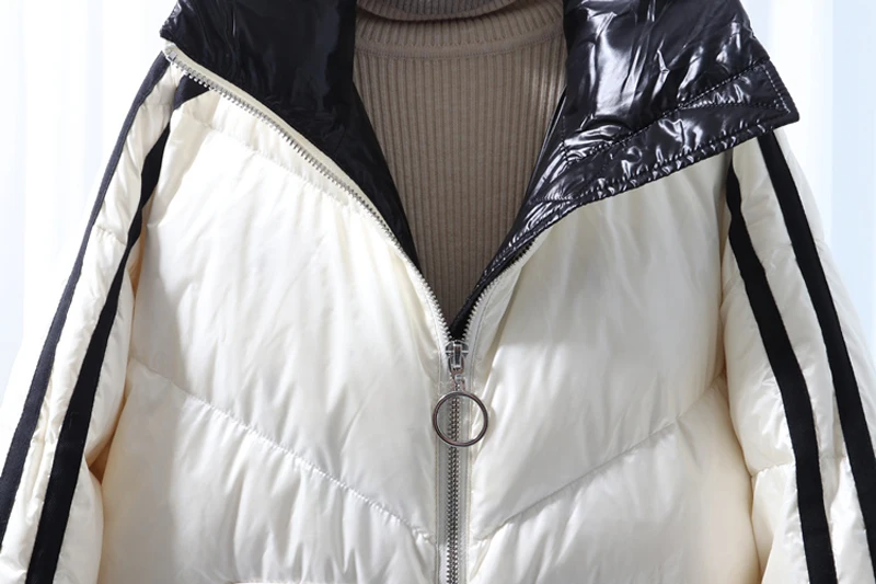 Fashion Contrast Letter Print Glossy Loose Ultra Light Down Jacket Winter Down Jacket Women Long Down Jacket
Fashion Contrast Letter Print Glossy Loose Ultra Light Down Jacket Winter Down Jacket Women Long Down Jacket
