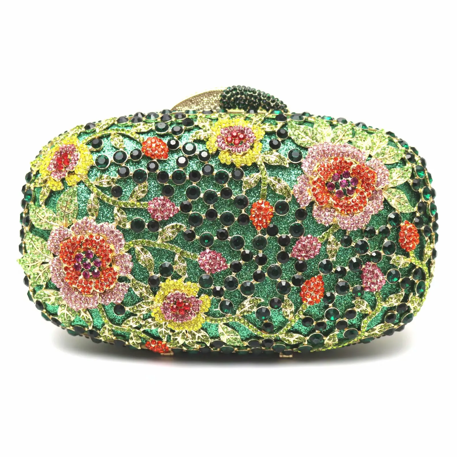 green bags Crystal Flower Evening Bag Metal Clutches Diamond Wedding Minaudiere Handbag Bridal Clutch Purses
green bags Crystal Flower Evening Bag Metal Clutches Diamond Wedding Minaudiere Handbag Bridal Clutch Purses