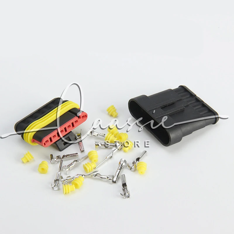 10 sets Kit 6P 6Pins Way AMP 1.5 Super seal Waterproof Electrical automotive Wire Connector Plug for car Motorcycle
10 sets Kit 6P 6Pins Way AMP 1.5 Super seal Waterproof Electrical automotive Wire Connector Plug for car Motorcycle