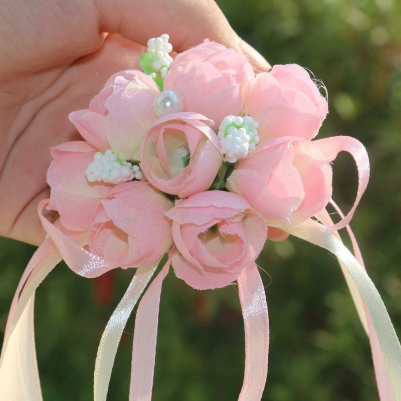 2021 New 2Pcs Wedding Girls Bridesmaid Flower Hand Wrist Corsage Ribbon Bracelets Party 
2021 New 2Pcs Wedding Girls Bridesmaid Flower Hand Wrist Corsage Ribbon Bracelets Party