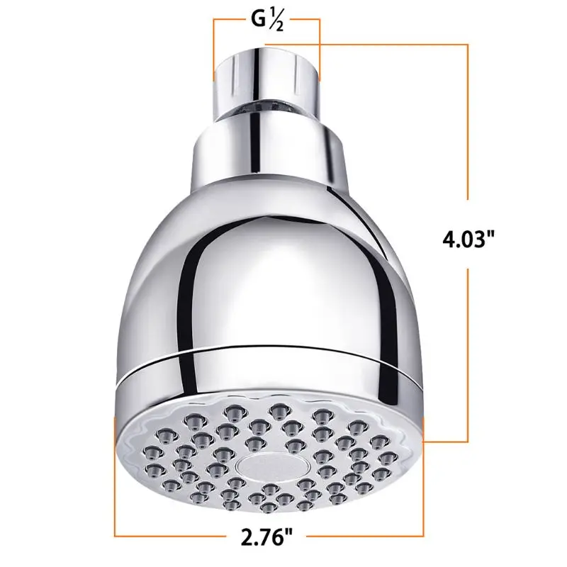High Pressure Shower Head Anti-leak Fixed Showerhead with Adjustable Swivel Ball 
High Pressure Shower Head Anti-leak Fixed Showerhead with Adjustable Swivel Ball