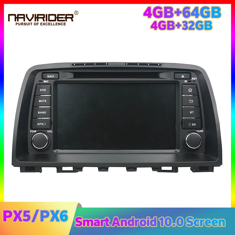 PX5 PX6 2din автомобильный Радио Стерео Android плеер для MAZDA 6 2012 2014 Carplay головное