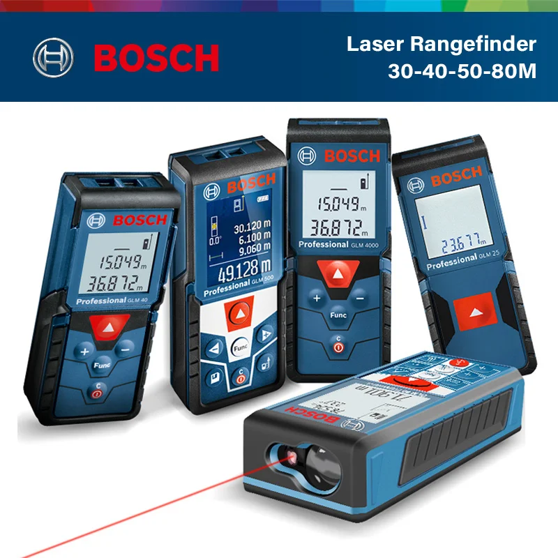 Bosch GLM Series Infrared Laser Rangefinder Handheld Laser Measuring Instrument 30/40/50/80M Bosch Professional Measuring Tool
Bosch GLM Series Infrared Laser Rangefinder Handheld Laser Measuring Instrument 30/40/50/80M Bosch Professional Measuring Tool