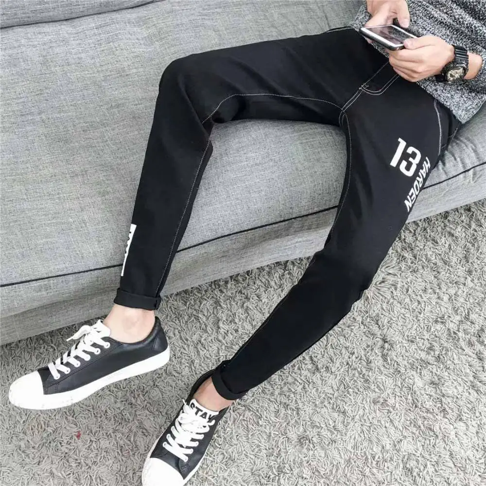 streetwear pants men's ripped jeans spring autumn thin hip hop men's Korean slim feet prncil pants men ankle length pants
streetwear pants men's ripped jeans spring autumn thin hip hop men's Korean slim feet prncil pants men ankle length pants