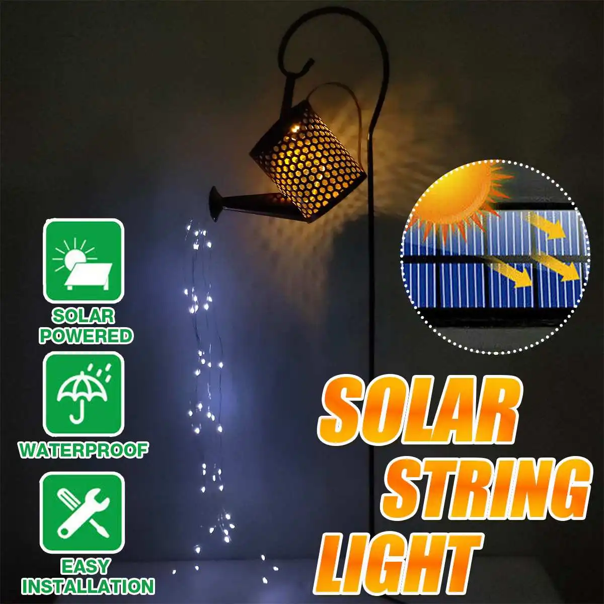 Светодиодная гирлянда на солнечной батарее для полива сада, садовая лампа с подсветкой, уличное украшение для сада, декоративный светильни...
Светодиодная гирлянда на солнечной батарее для полива сада, садовая лампа с подсветкой, уличное украшение для сада, декоративный светильни...