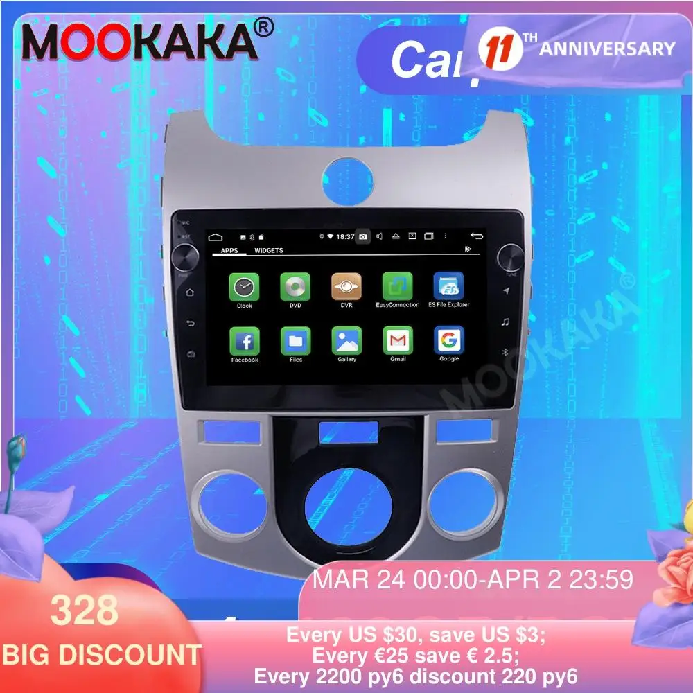 FOR KIA Cerato 2008-2013 Android10.0 4GB RAM+128GB ROM Tesla Screen Car Multimedia Player GPS Navigation Auto Stereo Head unit
FOR KIA Cerato 2008-2013 Android10.0 4GB RAM+128GB ROM Tesla Screen Car Multimedia Player GPS Navigation Auto Stereo Head unit