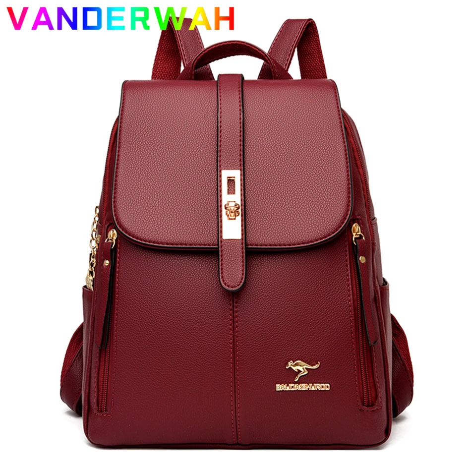 Genuine Brand Women Leather Backpack High Quality Female Back Pack for Girls School Bags Travel Bagpack Ladies Bookbag Rucksack
Genuine Brand Women Leather Backpack High Quality Female Back Pack for Girls School Bags Travel Bagpack Ladies Bookbag Rucksack