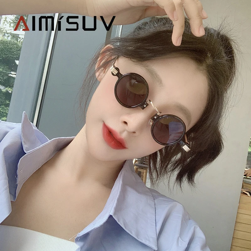 Классические готические солнцезащитные очки AIMISUV для женщин и мужчин, круглые маленькие солнцезащитные очки в стиле ретро, роскошные брендовые дизайнерские винтажные очки с защитой UV400
Классические готические солнцезащитные очки AIMISUV для женщин и мужчин, круглые маленькие солнцезащитные очки в стиле ретро, роскошные брендовые дизайнерские винтажные очки с защитой UV400