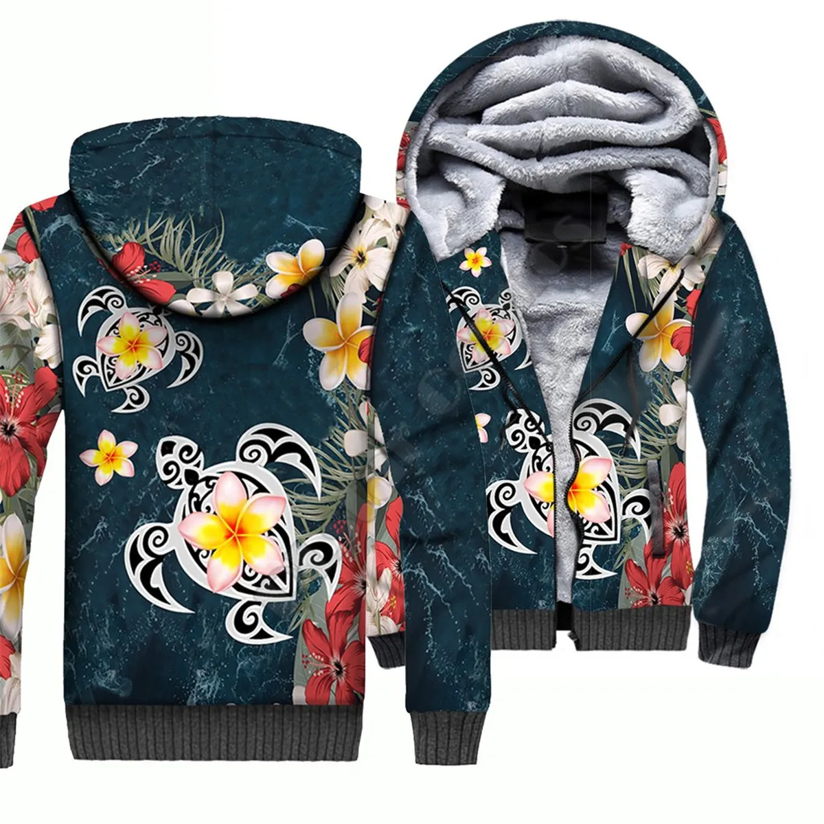 PLstar Cosmos 3DPrint Polynesian Sea Turtle Tattoo Hibiscus Fleece Winter Men/Women Winter Warm Double Plus velvet Zip Hoodies 1
PLstar Cosmos 3DPrint Polynesian Sea Turtle Tattoo Hibiscus Fleece Winter Men/Women Winter Warm Double Plus velvet Zip Hoodies 1