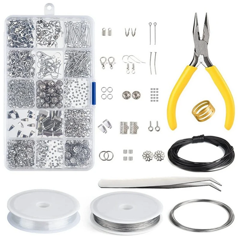 15 Grid Diy Handmade Jewelry Earrings Jewelry Accessories Set Open Ring Tool Pliers
15 Grid Diy Handmade Jewelry Earrings Jewelry Accessories Set Open Ring Tool Pliers