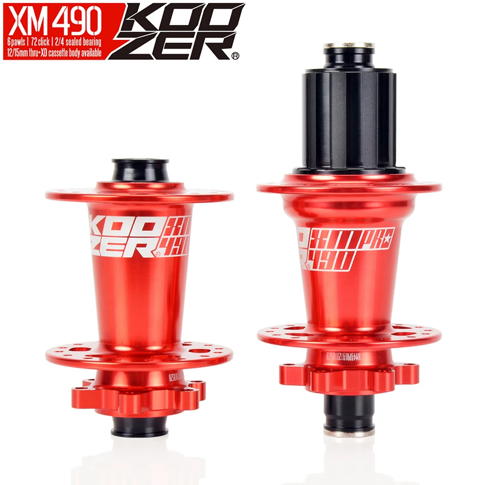 Koozer XM490PRO 4 Bearings MTB Mountain Bike Hub Rear 10 * 135m QR100 * 15 12 * 142mm Thru 28/32/36 Holes Disc Brake Bike Hub
Koozer XM490PRO 4 Bearings MTB Mountain Bike Hub Rear 10 * 135m QR100 * 15 12 * 142mm Thru 28/32/36 Holes Disc Brake Bike Hub