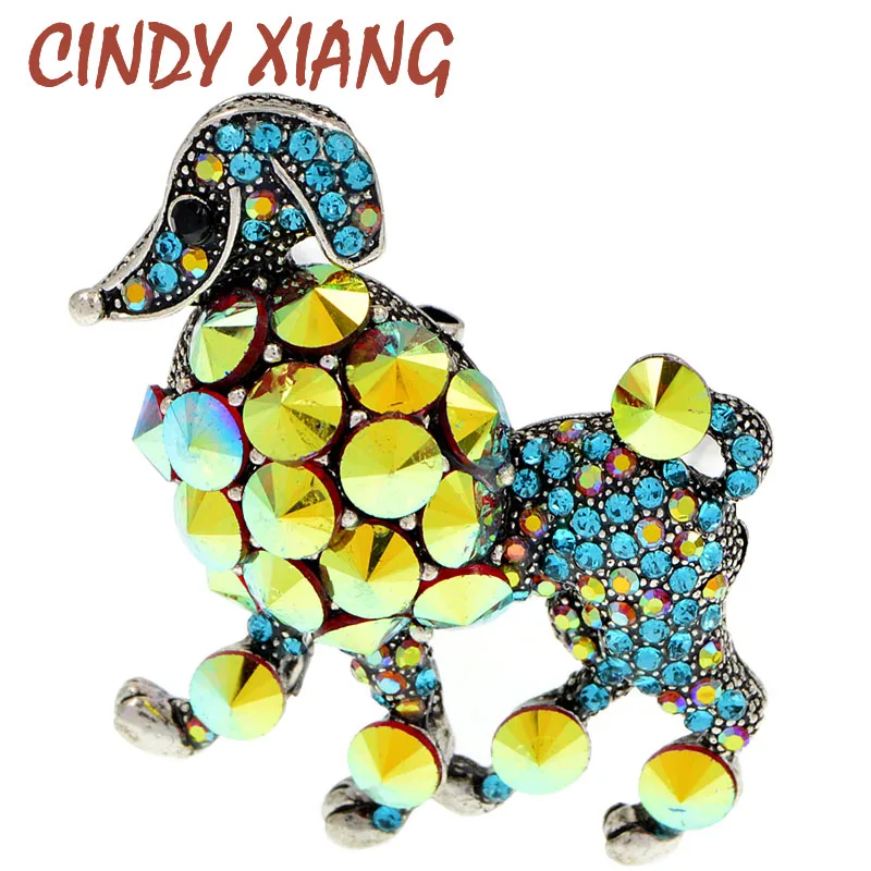 CINDY XIANG 2 Colors Available Rhinestone Dog Brooches For Women And Men Crystal Poodle Pins High Quality Summer Jewelry Gift
CINDY XIANG 2 Colors Available Rhinestone Dog Brooches For Women And Men Crystal Poodle Pins High Quality Summer Jewelry Gift