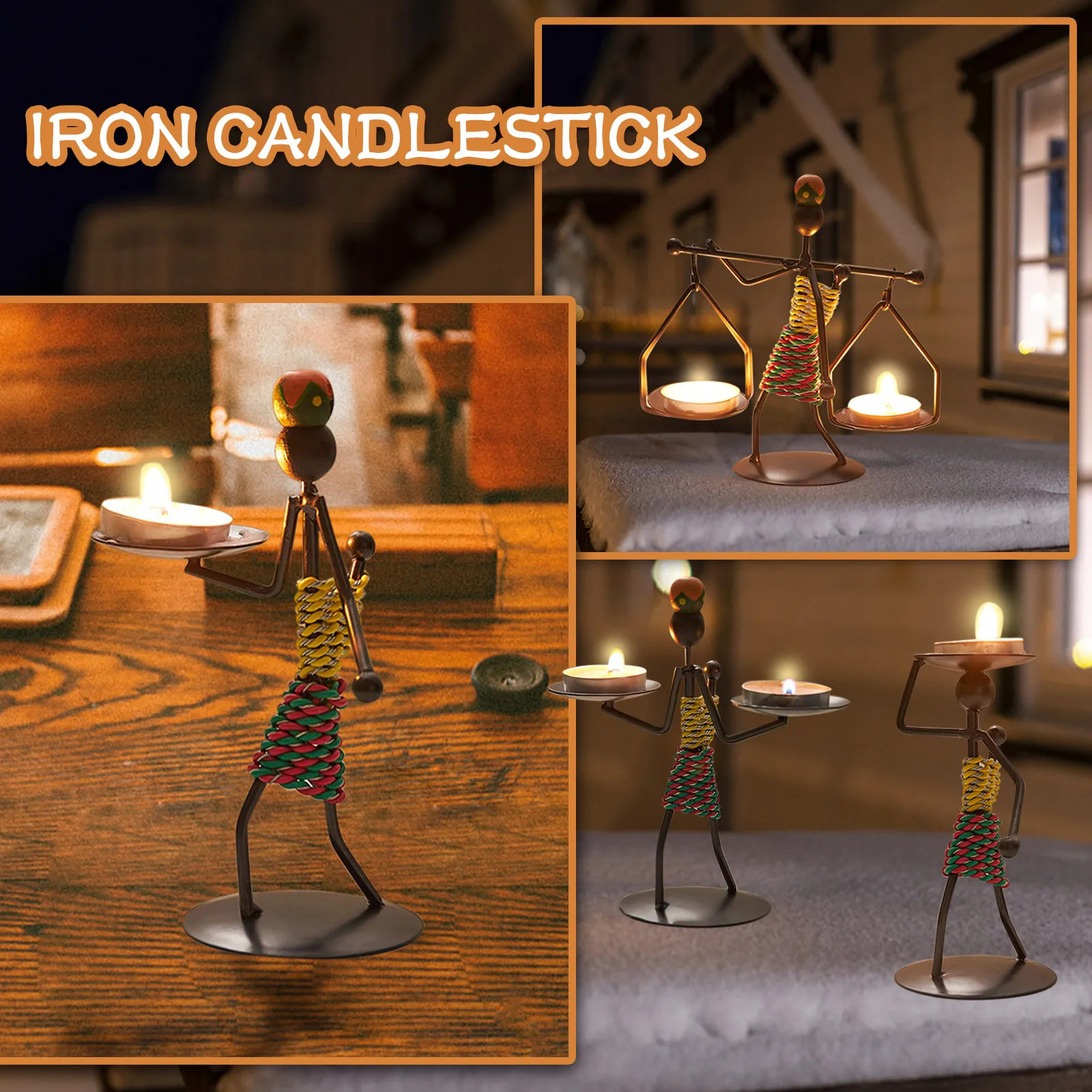 4 шт. креативный Железный подсвечник в стиле ретро, подсвечник в африканском стиле, романтическое украшение для обеденного стола, украшение ...
4 шт. креативный Железный подсвечник в стиле ретро, подсвечник в африканском стиле, романтическое украшение для обеденного стола, украшение ...