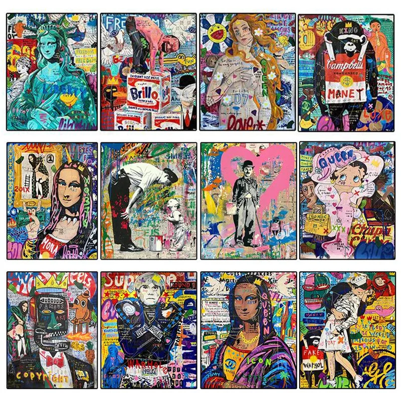 Постеры с граффити в стиле поп-арт, Красочные уличные граффити, рисунки на холсте, картина для дома, Декор для дома, покраска стены декоратив... 
Постеры с граффити в стиле поп-арт, Красочные уличные граффити, рисунки на холсте, картина для дома, Декор для дома, покраска стены декоратив...
