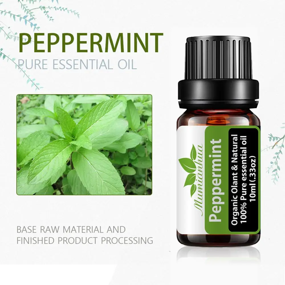 

10ml Peppermint Pure Essential Oils For Aromatherapy Fresh Air Humidifier Diffuser Sandalwood Aromatic Essential Oil