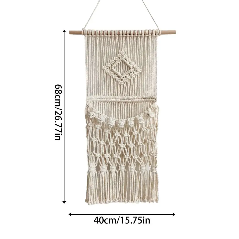 Wall Hanging Tassel Storage Bag Holder Wall Mount Bohemian Boho Hanging Bag Magazine Envelope Cotton Storage Bag Home Decoration
Wall Hanging Tassel Storage Bag Holder Wall Mount Bohemian Boho Hanging Bag Magazine Envelope Cotton Storage Bag Home Decoration