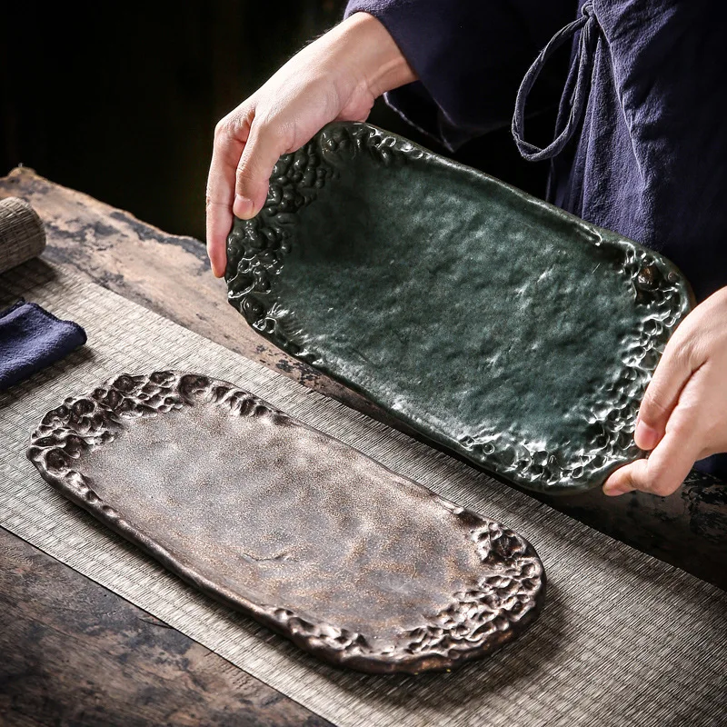 Mud Fang Bamboo Tea Tray Japanese Gilding Iron Glaze Small Tea Tray Retro Domestic Small for Two People Tea Table Serving Tray
Mud Fang Bamboo Tea Tray Japanese Gilding Iron Glaze Small Tea Tray Retro Domestic Small for Two People Tea Table Serving Tray
