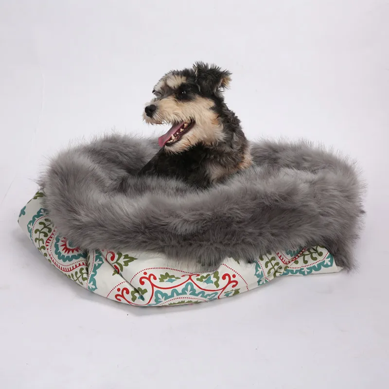 Роскошная кровать для собаки в богемном стиле длинный спальный мешок ручной