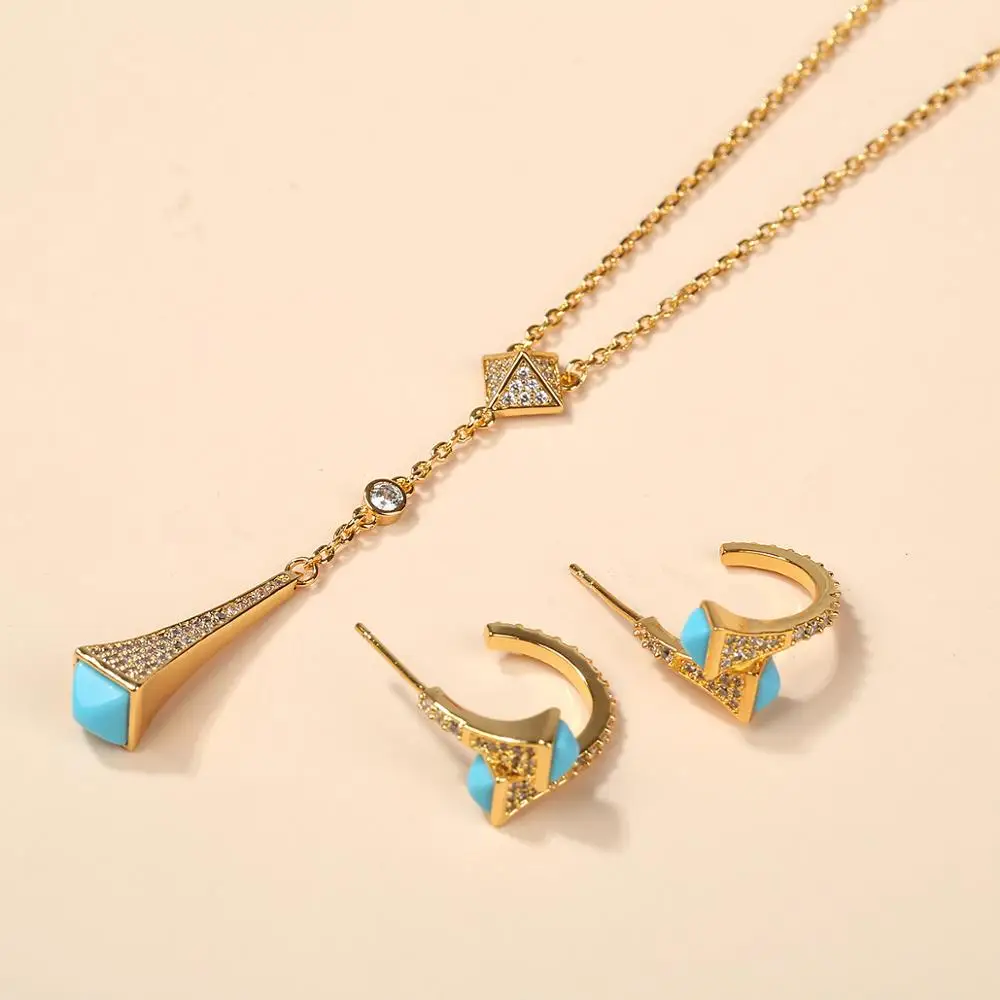 Trendy Romatic Women's Fashion 2 Pcs Necklace & Earring Set Simple Design Pendant Choker Hoop Earrings Jewelry Set Accessory
Trendy Romatic Women's Fashion 2 Pcs Necklace & Earring Set Simple Design Pendant Choker Hoop Earrings Jewelry Set Accessory