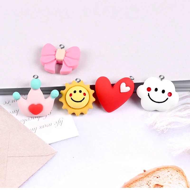 Resin Flatback Bow Crown Sun Clouds Charms Pendants For DIY Decoration Earrings Key Chains Fashion Jewelry Accessories
Resin Flatback Bow Crown Sun Clouds Charms Pendants For DIY Decoration Earrings Key Chains Fashion Jewelry Accessories