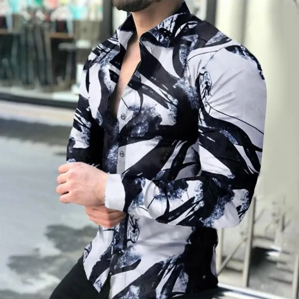 Amazing Men Shirt Buttons Closure Sweat Absorbing Casual Shirt Scene Print Slim Office Shirt
Amazing Men Shirt Buttons Closure Sweat Absorbing Casual Shirt Scene Print Slim Office Shirt
