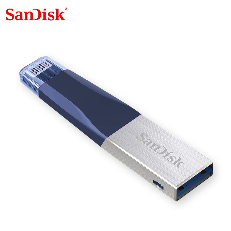 IXPAND 100% Sandisk USB 3 0 OTG флэш накопитель 32 Гб 64 ГБ с разъемом Lightning на металлический флеш