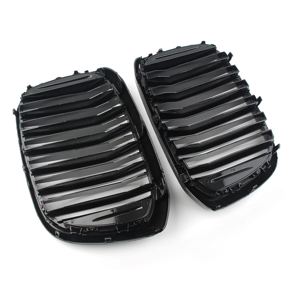 Glossy Black Auto Front Hood Kidney Grille Grill Mesh for 2018 2019 2020 BMW X3 G01 X4 G02 ABS Plastic 2Pcs
Glossy Black Auto Front Hood Kidney Grille Grill Mesh for 2018 2019 2020 BMW X3 G01 X4 G02 ABS Plastic 2Pcs