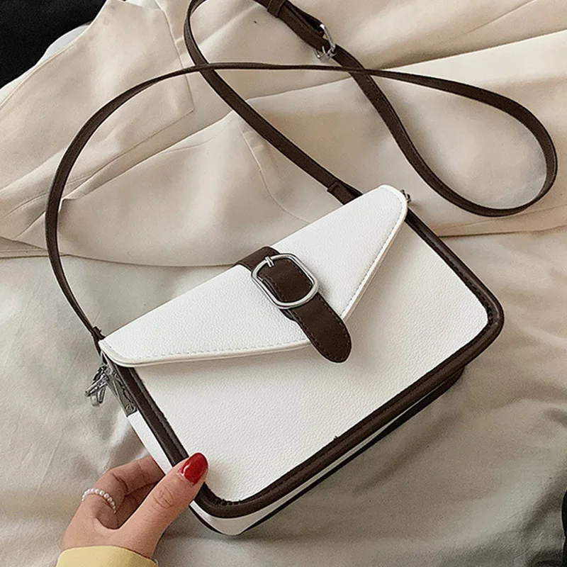 Color Contrast Flap PU Leather Shoulder Crossbody Bags For Women 2021 Women's Designer Small Handbag Female Travel Messenger Bag
Color Contrast Flap PU Leather Shoulder Crossbody Bags For Women 2021 Women's Designer Small Handbag Female Travel Messenger Bag