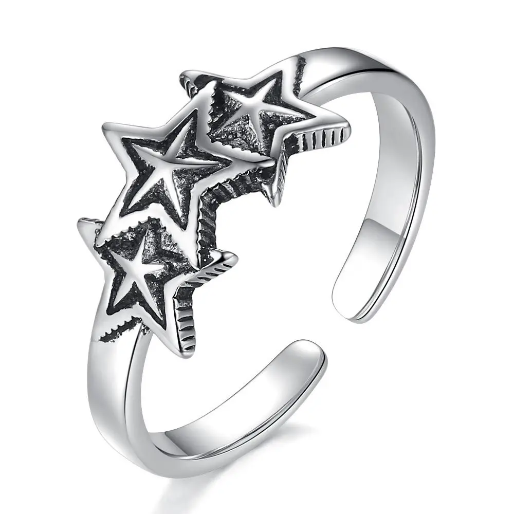 Original Jewelry Three Star 925 Sterling Silver Ladies Rings Jewelry For Women Wholesale Gift Open Ring Birthday Gift
Original Jewelry Three Star 925 Sterling Silver Ladies Rings Jewelry For Women Wholesale Gift Open Ring Birthday Gift