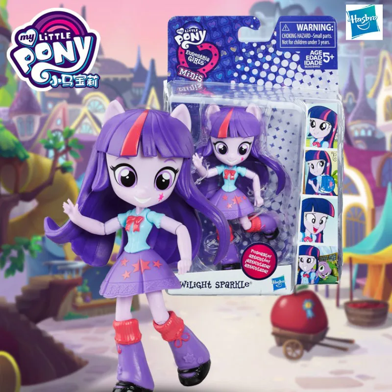 

Оригинальные Мини-куклы Hasbro игрушки My Little Pony tria для девочек, классические светящиеся радужные куклы в виде персика, редкие куклы, украшение