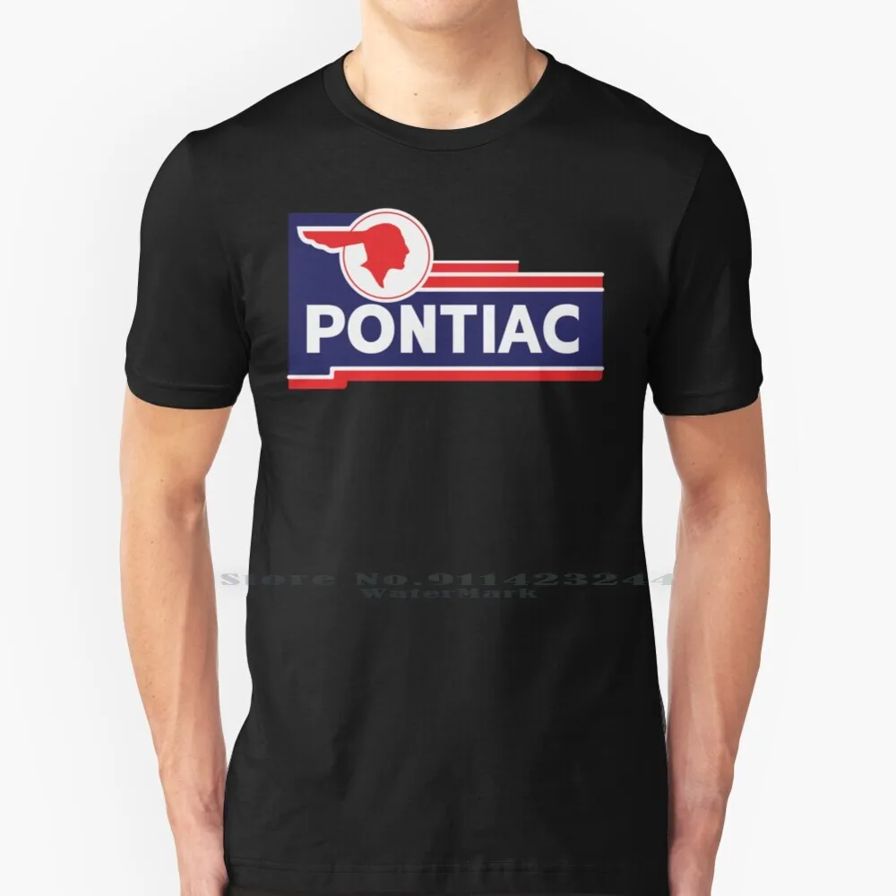 

Retro Pontiac Sign T Shirt 100% Pure Cotton Vintage Sign Pontiac Gto Firebird Catalina Bonnevile Muscle Car Trans Am Creative