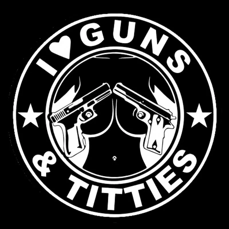 Creative Car Sticker I Love Guns and Tits Car Styling PVC Sun Protection Waterproof Decal Motorcycle Sticker, 14cm * 14cm
Creative Car Sticker I Love Guns and Tits Car Styling PVC Sun Protection Waterproof Decal Motorcycle Sticker, 14cm * 14cm