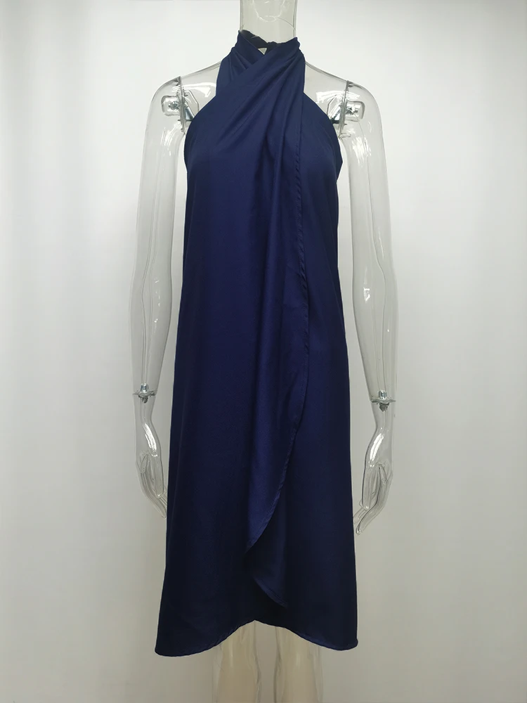 Explosion Women's Sexy dress Chest wrap Strapless Backless Halter Irregular hem Casual dress 2020 Summer Beach dress A3059
Explosion Women's Sexy dress Chest wrap Strapless Backless Halter Irregular hem Casual dress 2020 Summer Beach dress A3059