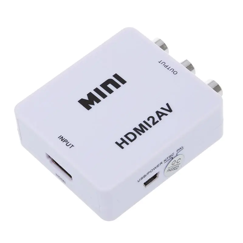 Адаптер HDMI аналоговый (композитный) маленький преобразователь HDMI RCA адаптер для преобразования видео и аудио, для которого не требуется ист...
Адаптер HDMI аналоговый (композитный) маленький преобразователь HDMI RCA адаптер для преобразования видео и аудио, для которого не требуется ист...