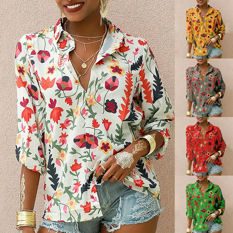 2021 Summer and Autumn New Product Personality Printing Long-sleeved Stand-up Collar Fashion Shirt Casual Loose Flower Shirt
2021 Summer and Autumn New Product Personality Printing Long-sleeved Stand-up Collar Fashion Shirt Casual Loose Flower Shirt