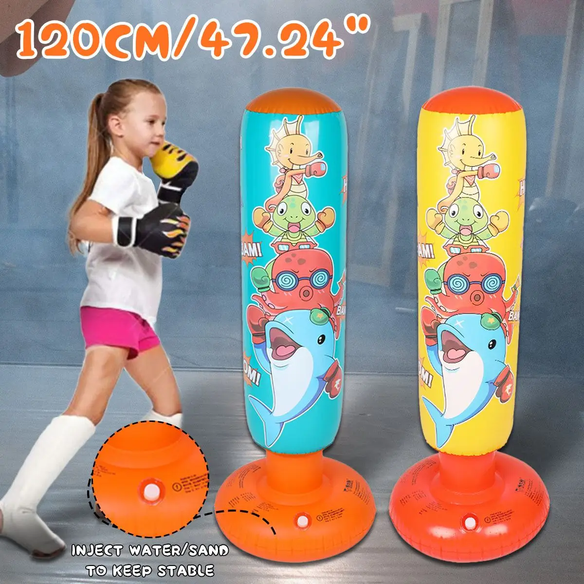 Children Tumbler Punching Bag Inflatable Kids Sandbag Home Gym Fitness Boxing Fight Training Stress Relief Toy Boxing Post Gift
Children Tumbler Punching Bag Inflatable Kids Sandbag Home Gym Fitness Boxing Fight Training Stress Relief Toy Boxing Post Gift