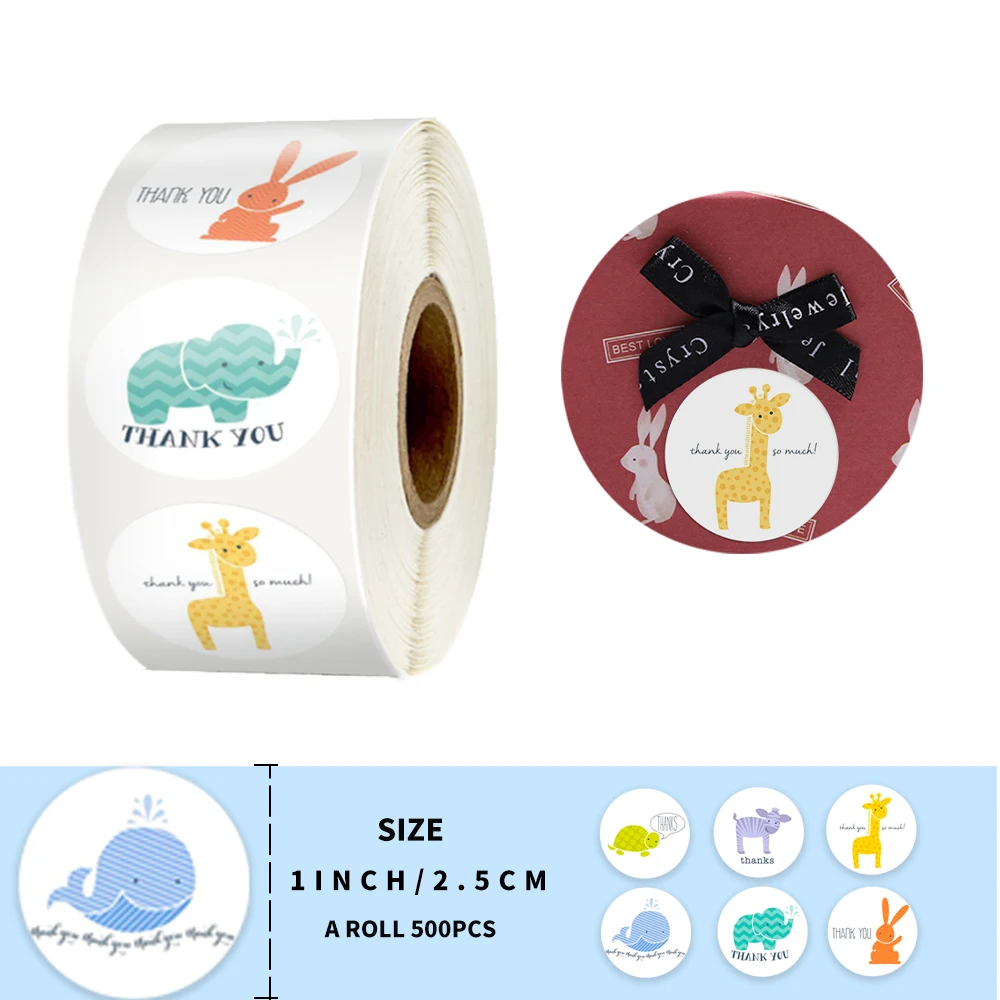Наклейки в виде милых животных с надписью «Thank You», 6 стилей, 500 шт.
Наклейки в виде милых животных с надписью «Thank You», 6 стилей, 500 шт.