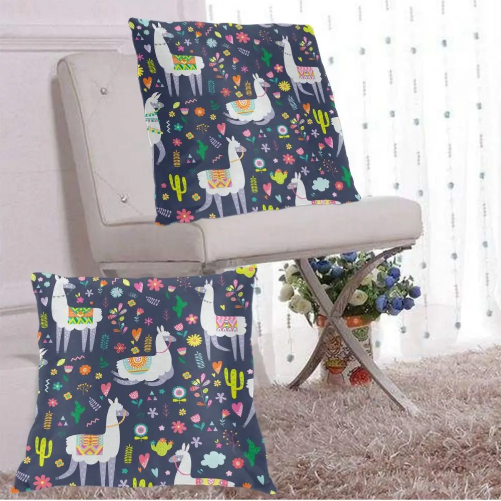 Cute Llama Cactus Pillow Case Polyester Throw Pillow Case Decorative Pillowcases Cover
Cute Llama Cactus Pillow Case Polyester Throw Pillow Case Decorative Pillowcases Cover