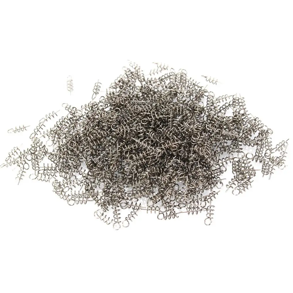 50pcs Fishing Hook Centering Pins Spiral Fishing bait Steel Spring Crank Lock for Soft Lure Fishing Accessories Two Size
50pcs Fishing Hook Centering Pins Spiral Fishing bait Steel Spring Crank Lock for Soft Lure Fishing Accessories Two Size