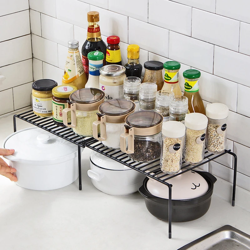 Adjustable Kitchen Tableware Rack Multifunctional Spice Jars Bottle Storage Shelf Dish Drying Rack Home Bathroom Storage Holder
Adjustable Kitchen Tableware Rack Multifunctional Spice Jars Bottle Storage Shelf Dish Drying Rack Home Bathroom Storage Holder