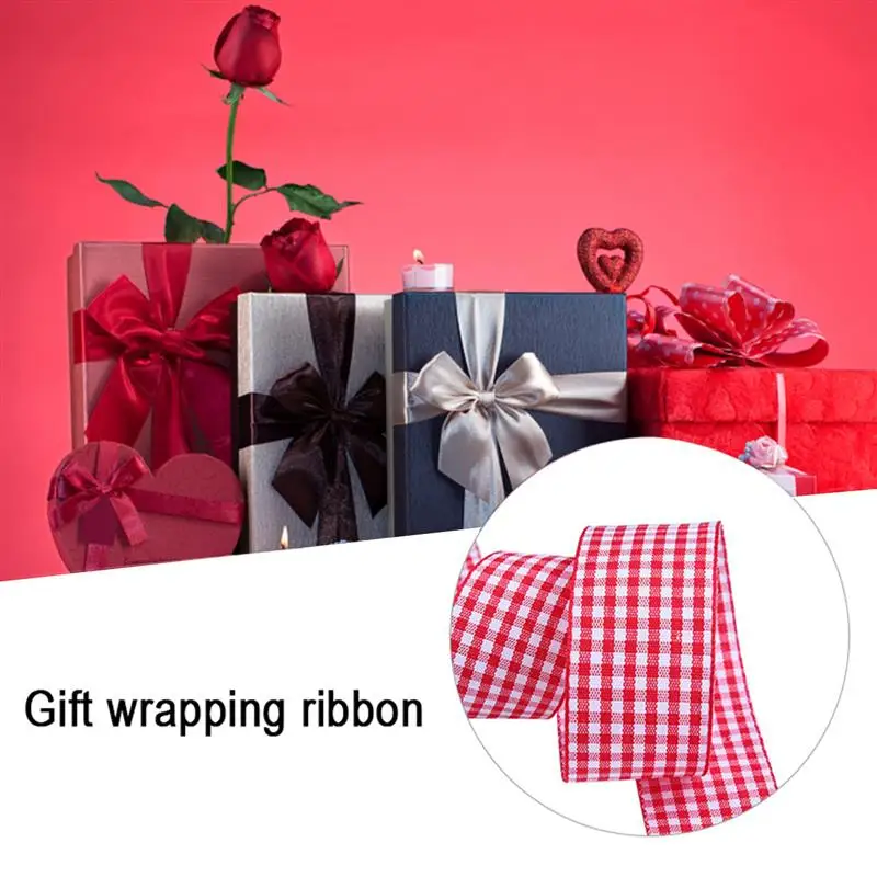 Gingham Ribbon Checkered Ribbon 9MM Wide Taffeta Plaid Ribbon 50 Yard Long 100% Polyester Woven Edge for Christmas Gift Wrapping
Gingham Ribbon Checkered Ribbon 9MM Wide Taffeta Plaid Ribbon 50 Yard Long 100% Polyester Woven Edge for Christmas Gift Wrapping