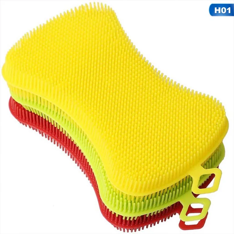 Cleaning Brush Scouring Wash Pad Silicone Dish Washing Sponge Scrubber 3Pcs/set Kitchen Cleaning Antibacterial Tool Dish Bowl
Cleaning Brush Scouring Wash Pad Silicone Dish Washing Sponge Scrubber 3Pcs/set Kitchen Cleaning Antibacterial Tool Dish Bowl