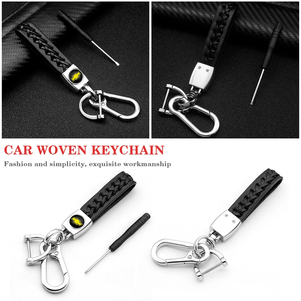 Luxury Gift Key Chains Ring Holder PU Leather Braided Rope Car Keychain For Chevrolet Cruze Captiva Lacetti Aveo Niva Trax Onix
Luxury Gift Key Chains Ring Holder PU Leather Braided Rope Car Keychain For Chevrolet Cruze Captiva Lacetti Aveo Niva Trax Onix