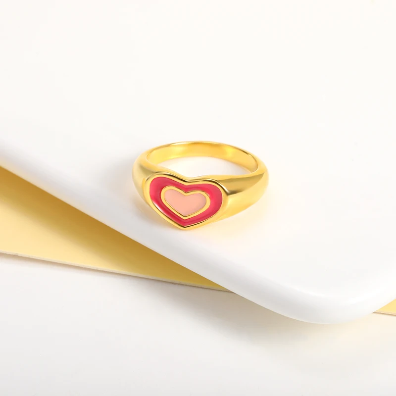 Dripping Oil Heart Knuckle Rings For Women Girls Enamel Love Ring Gold Silver Stainless Steel Stackable Bands Finger Jewelry
Dripping Oil Heart Knuckle Rings For Women Girls Enamel Love Ring Gold Silver Stainless Steel Stackable Bands Finger Jewelry