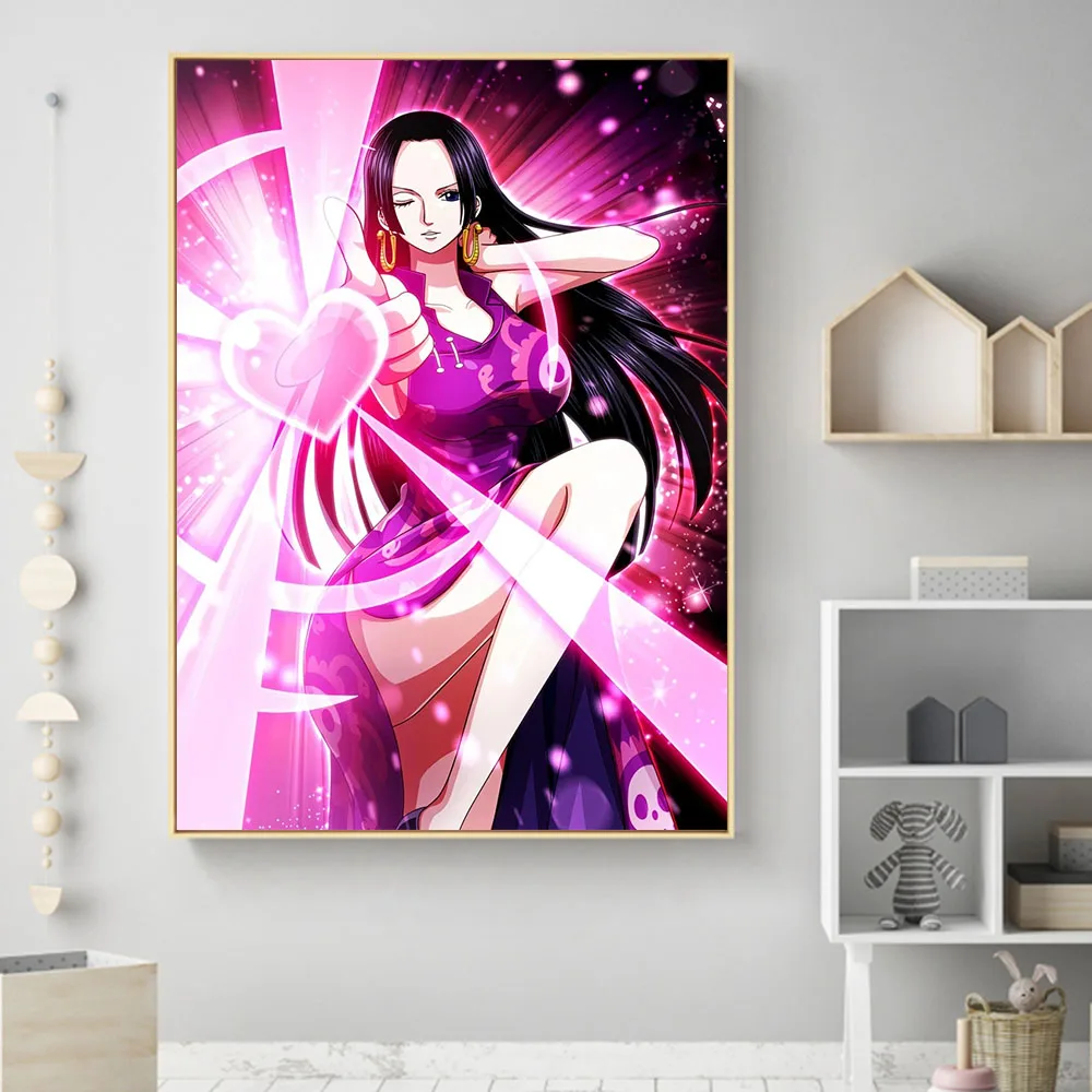 Home Decor Wall Art Canvas Paintings 1 Pcs One Piece Sexy Boa Hancock Pictures Hd Print Modern Poster Bedroom Modular No Frame | Дом и сад