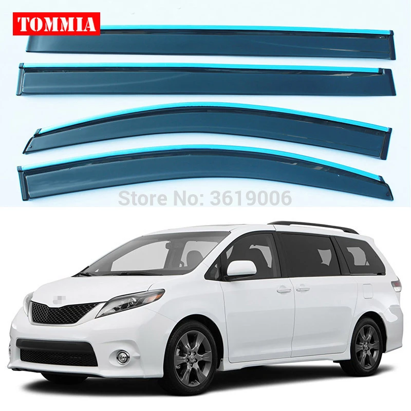 Бренд tommia, новинка, козырек для окон Toyota Sienna, защита от ветра, дождя, дефлектора, 4 шт./компл.
Бренд tommia, новинка, козырек для окон Toyota Sienna, защита от ветра, дождя, дефлектора, 4 шт./компл.